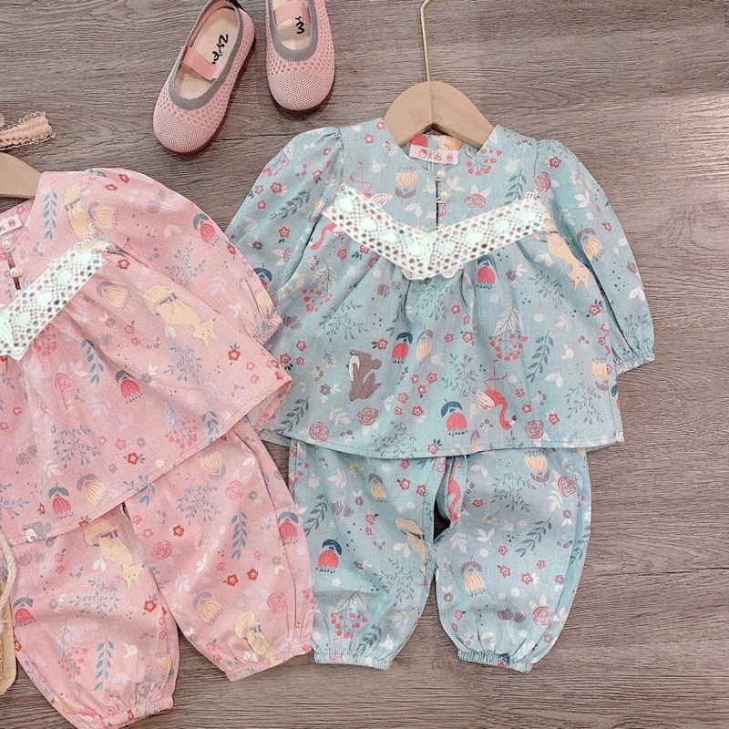 bộ pijama cho bé gái 1-5 tuổi