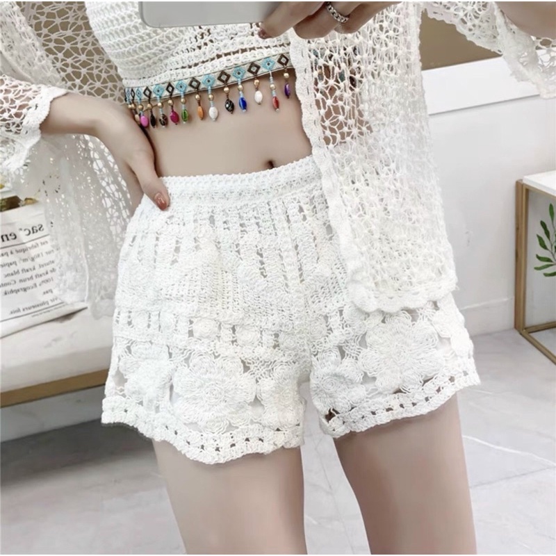 31-Bộ đồ bơi bikini⚡️Set ren đi biển 3 món sang chảnh( Có Bán lẻ)