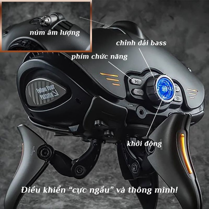 Loa robot Yeezen xâm lược Inva-X ánh sáng siêu đẹp.