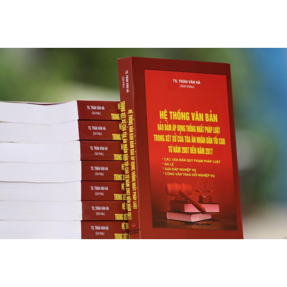 Sách - hệ thống văn bản đảm bảo áp dụng thống nhất nhất pháp luật trong xét xử của tandtc từ 2007- 2017 | BigBuy360 - bigbuy360.vn