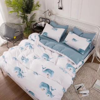 Bộ chăn ga gối cotton đũi