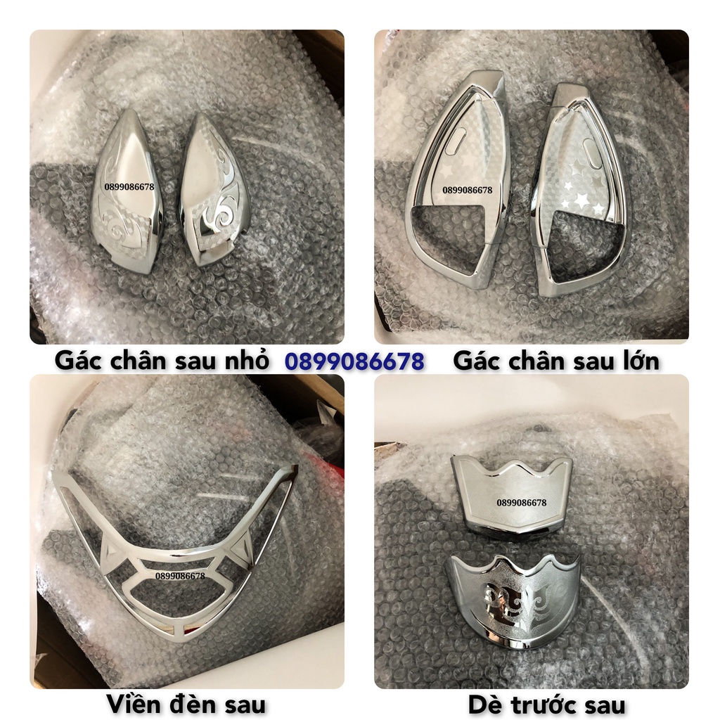 Ốp Đèn Hậu Sau Xe SH Mode 2020, 2021, 2022, 2023 - Xi mạ Crom / Carbon