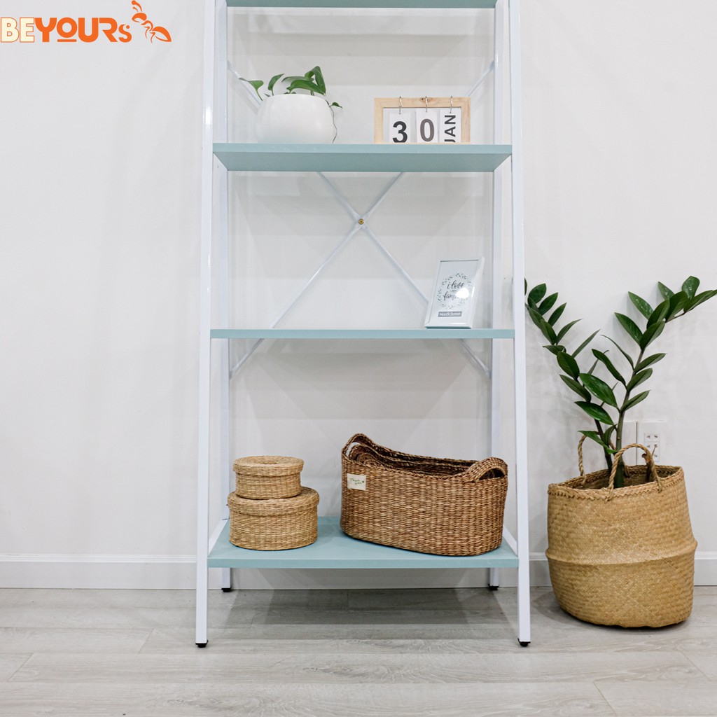 Kệ Đựng Sách Gỗ 4 Tầng Khung Sắt BEYOURs ATHENABOOK 4FL Để Đồ Đa Năng Decor Nội Thất Phòng Khách Phòng Ngủ