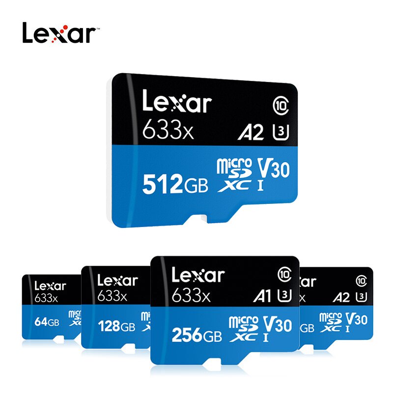 Thẻ Nhớ Micro SD / TF Hiệu Lexar 128GB 32GB 64GB 256GB 512GB 16GB