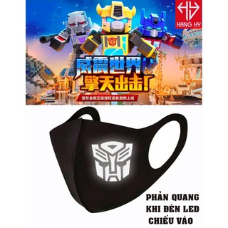 Khẩu Trang Mini Word Skin Robot Phản Quang Siêu Ngầu