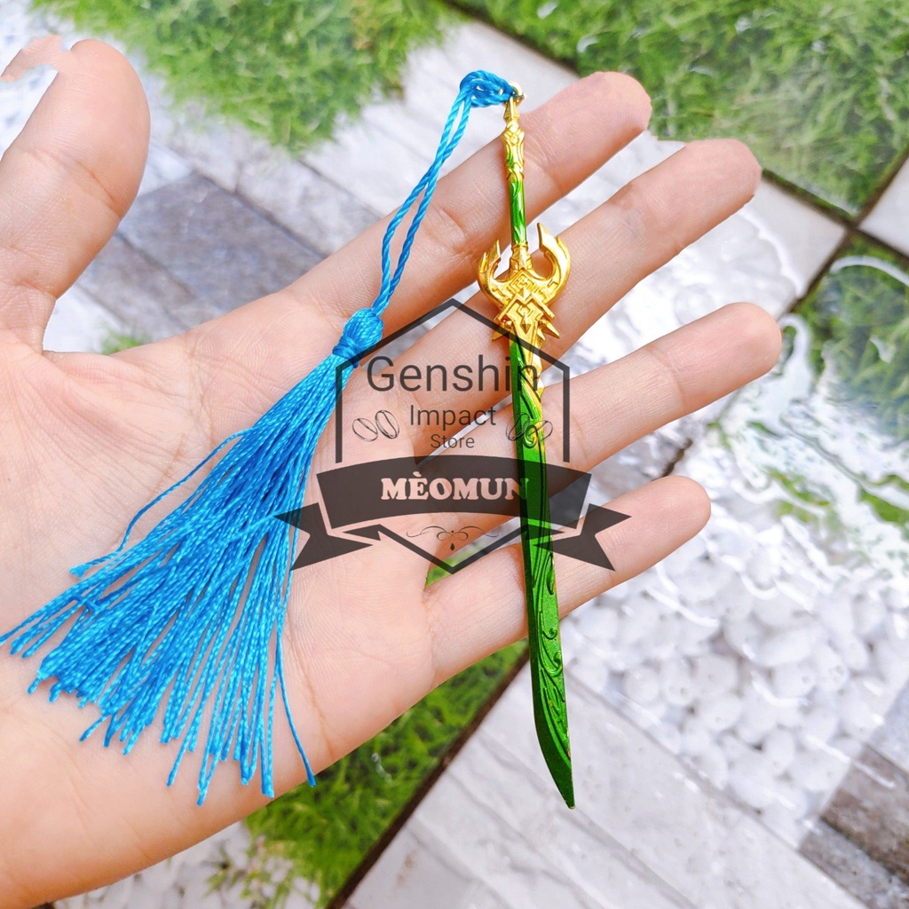 BÀN NHAM KẾT LỤC Mô hình kim loại trang bị game Genshin Impact 12cm