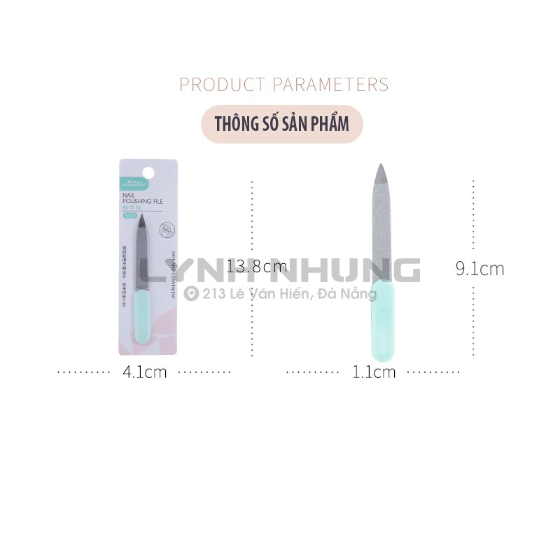 Cây dũa móng tay bằng kim loại ngắn C0337