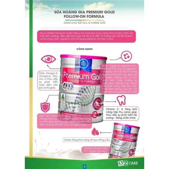 SỮA HOÀNG GIA ÚC PREMIUM GOLD 2 LOẠI 900G [HÀNG CHÍNH HÃNG - Date 2023] | BigBuy360 - bigbuy360.vn