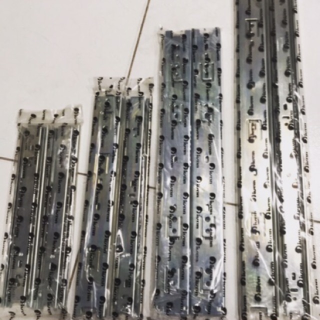 Thanh trượt bi 3 tầng IVAN Chính Hãng, Rây Trượt Ngăn Kéo Tủ 3 tầng 35cm/40cm/45cm/50cm