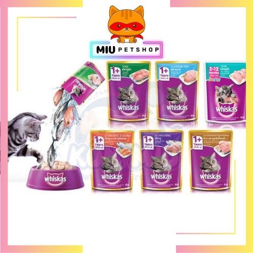 Pate Whiskas cho mèo con, Pate cho mèo con từ 2-12 tháng tuổi