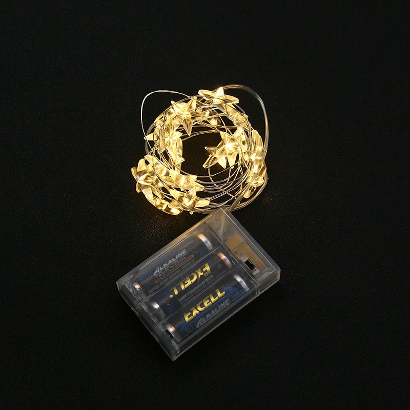 Sỉ Đèn Led Đom Đóm Hình Ngôi Sao dùng pin tiểu AA