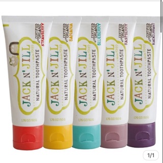 (DATE 2021) KEM ĐÁNH RĂNG HỮU CƠ TRẺ EM JACK N' JILL 50G