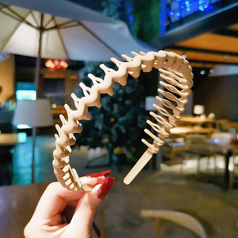 ANEMONE Băng Đô Cài Tóc Bằng Nhựa Màu Đất Thời Trang Cổ Điển Cho Bé Gái