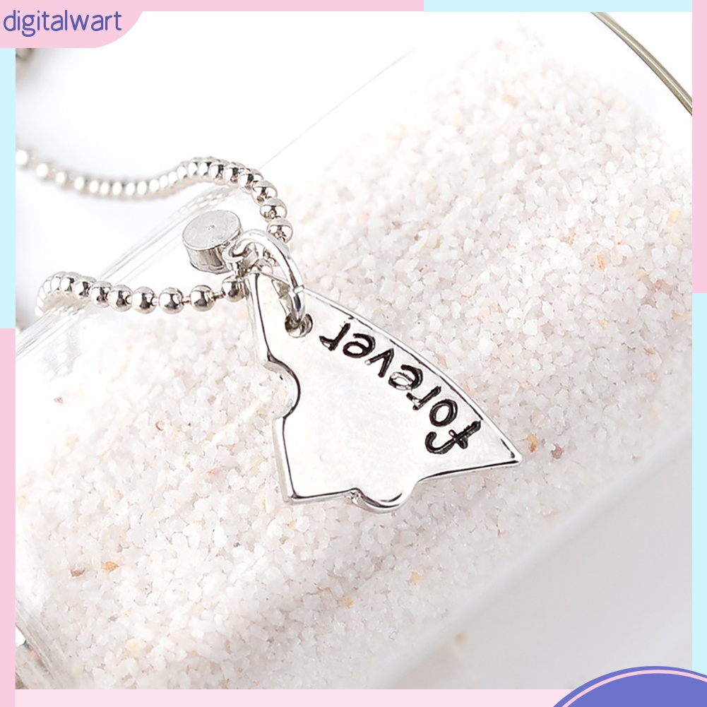 Set 4 Dây Chuyền Tình Bạn Mặt Trái Tim Đính Đá Thời Trang