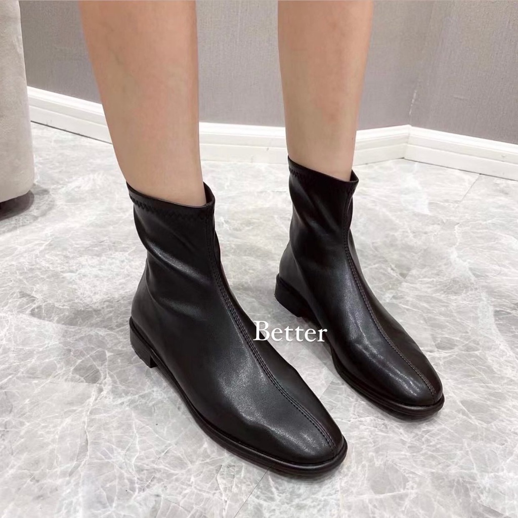 Chelsea Boot bệt mũi tròn da trơn, better - 231021001