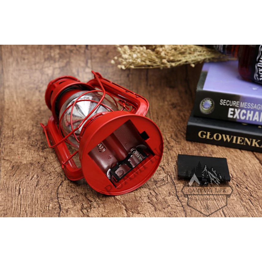 Đèn bão Led pin size Trung Decor trang trí nhà cửa, cắm trại dã ngoại dùng pin.