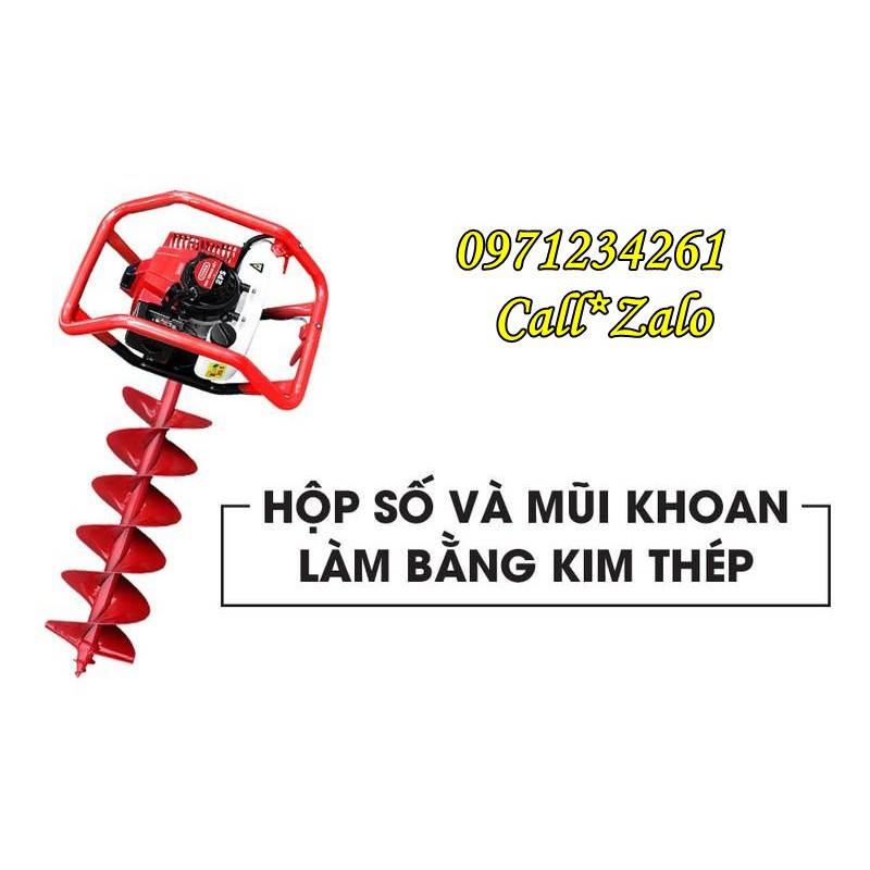 XẢ HÀNG Máy Khoan Đất OSHIMA 2PS (Khoan Đất Cứng , Đất Đồi Đất Lẫn Sỏi Đá )