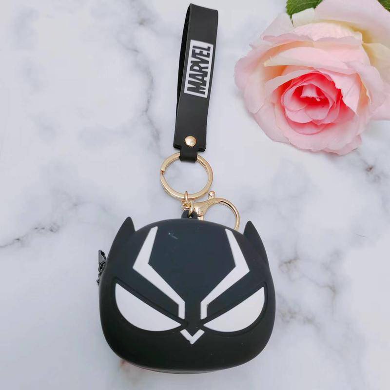 Doledo Ví Đựng Tiền Xu / Son Môi / Tai Nghe Mini Bằng Silicon Hình Siêu Anh Hùng / Người Nhện / Người Sắt / Captain America