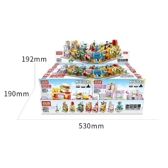 Đồ chơi lắp ráp mô hình xe thức ăn 3D dễ thương thích hợp để trang trí và giáo dục trẻ em dành cho bé