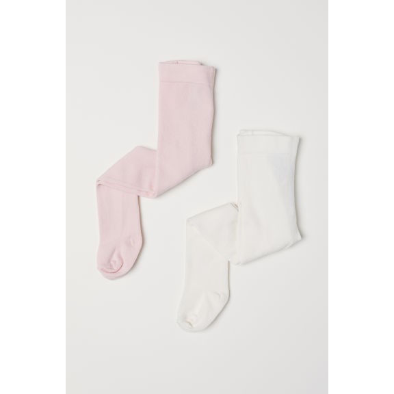 Set 2 quần tất trắng hồng fom to HM H&M size 0-2, 2-6, 6-12 tháng, 1-2, 2-4 tuổi_ hàng chính hãng authentich