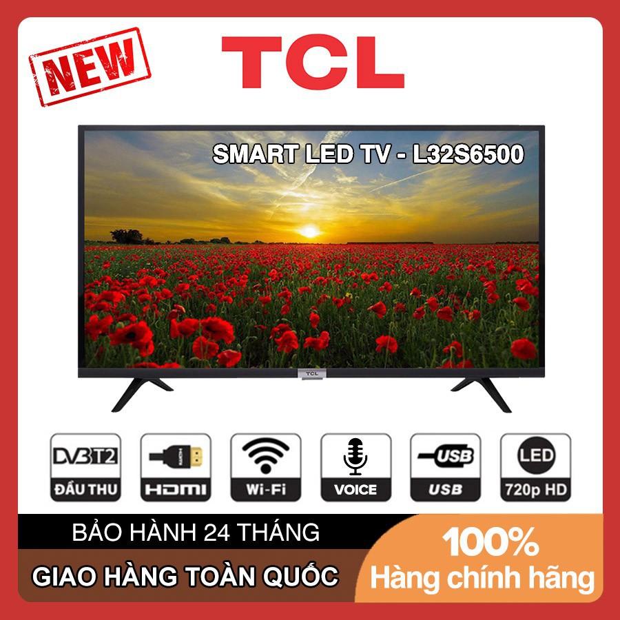 Smart Tivi TCL Adroid Full HD 32 inch 32S6500 - Chính hãng Bảo hành 3 năm - Hỗ trợ vận chuyển nội thành MIỄN PHÍ