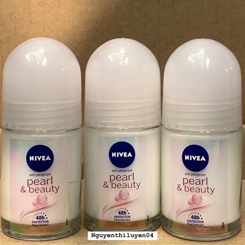 Lăn khử mùi Nivea Pearl & Beauty Ngọc trai chai 25ml