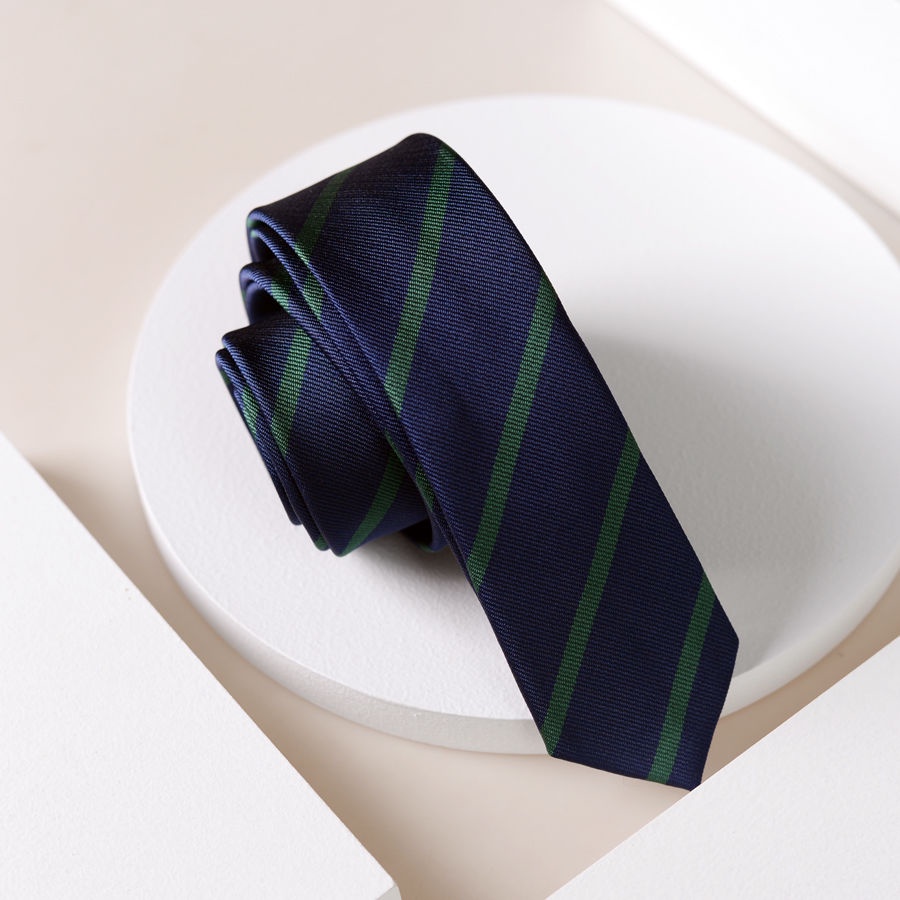 Cà Vạt Màu Xanh Lá Quân Đội Phong Cách Thời Trang Công Sở Dành Cho Nam Giới