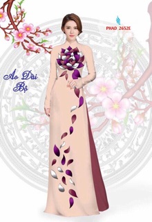 Vải áo dài hoa rơi