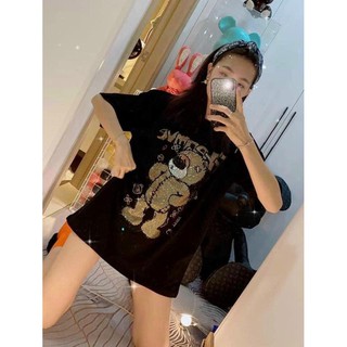 Áo phông gấu đính đá hàng QC