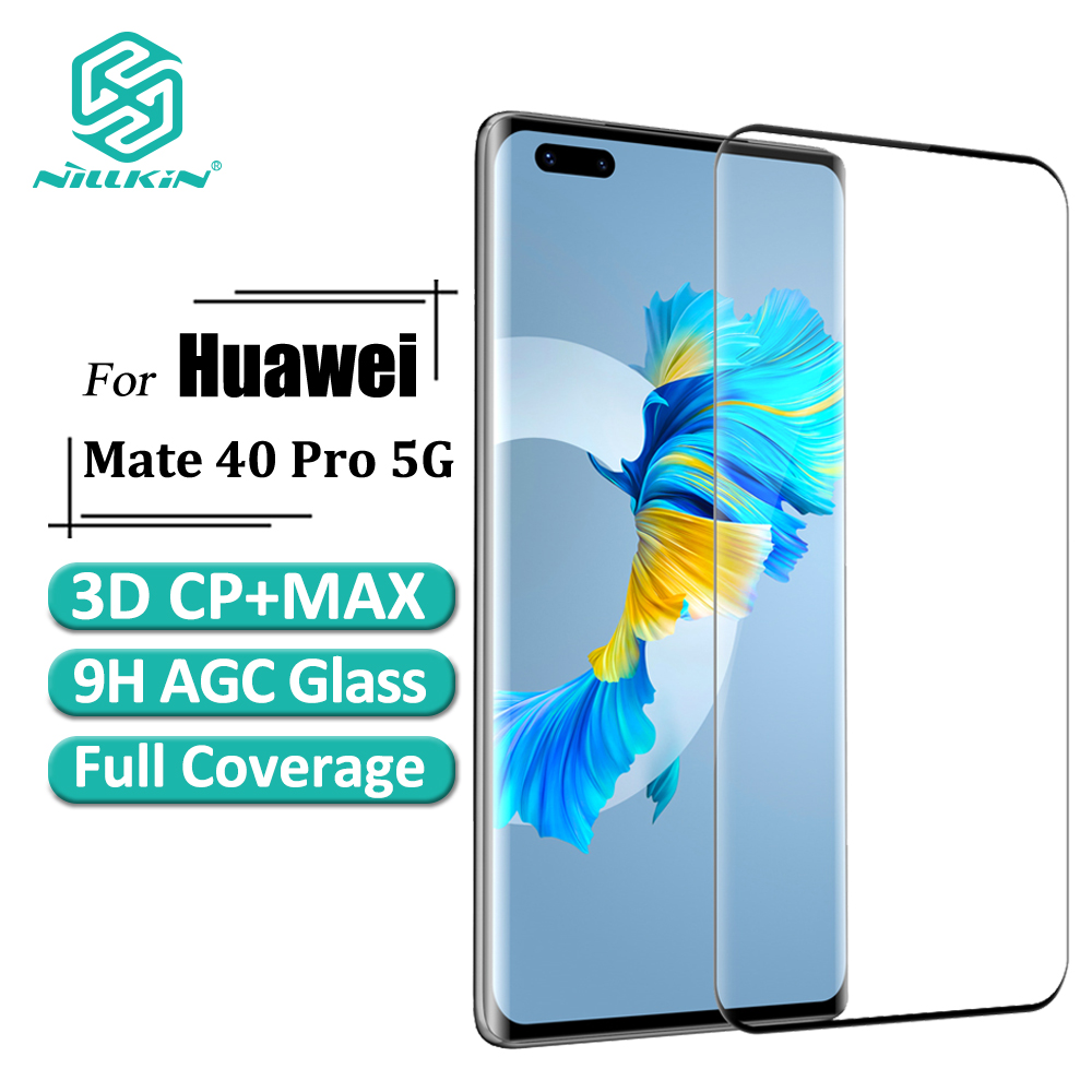 Kính Cường Lực Nillkin Cho Huawei Mate 40 Pro Che Phủ Toàn Diện 3D CP+ MAX Độ Cứng 9H Chống Nhìn Trộm/Cháy Nổ