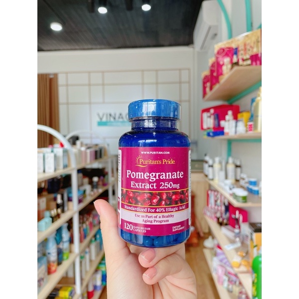 Viên Uống Chống Nắng Pomegranate Extract 250mg Puritan's Pride