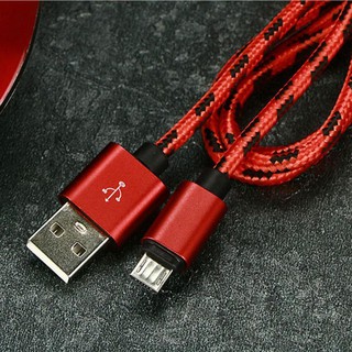 Dây Sạc Tốt Bọc Dù Chống Đứt, Cổng Micoro USB Cho Android: Samsung, Oppo, HTC,,,