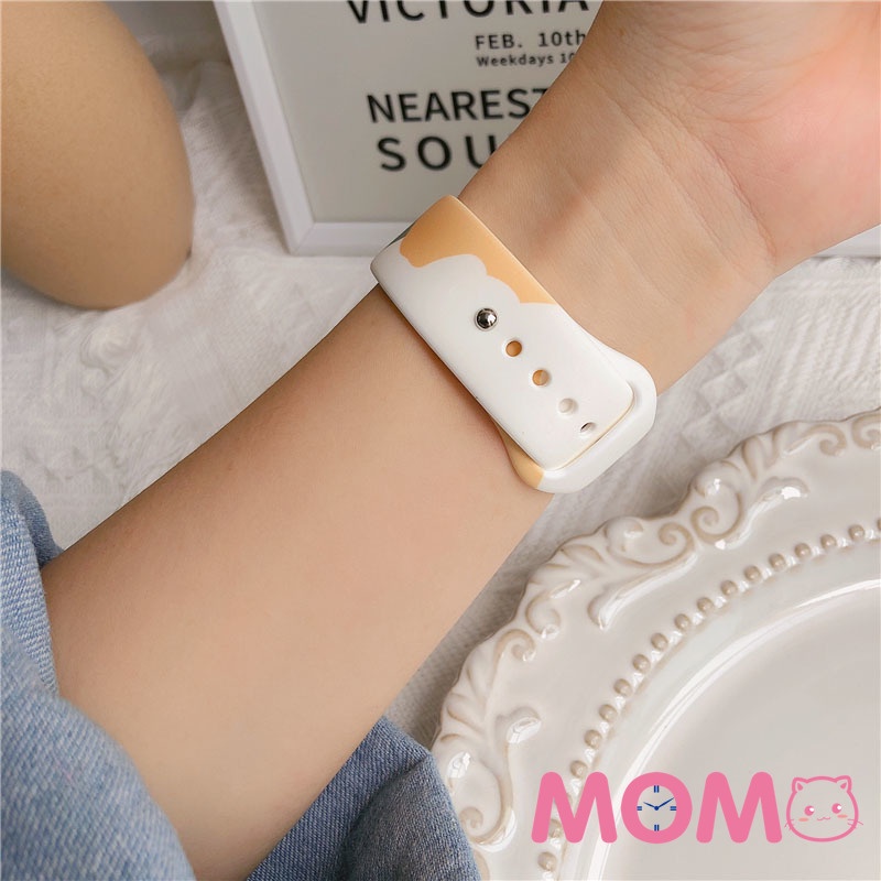 Dây Đeo Đồng Hồ Bằng Silicone Nhiều Màu Cho Smart Watch Serise 7 6 5 4 3 2 SE 41mm 45mm 40mm 44mm 42mm