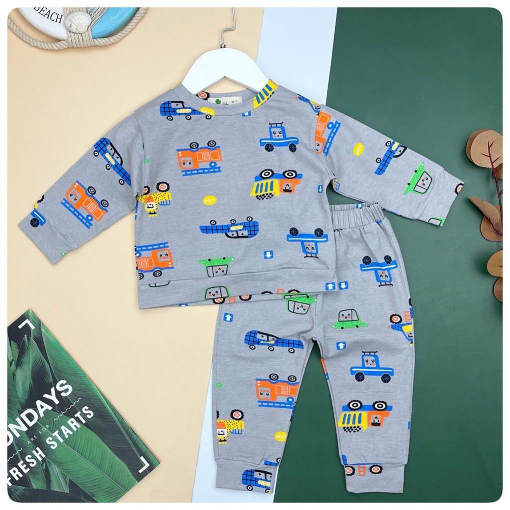Bộ nỉ da cá Bé Trai Litibaby size 1-5, dành cho bạn từ 9kg đến 19kg( vải mỏng)