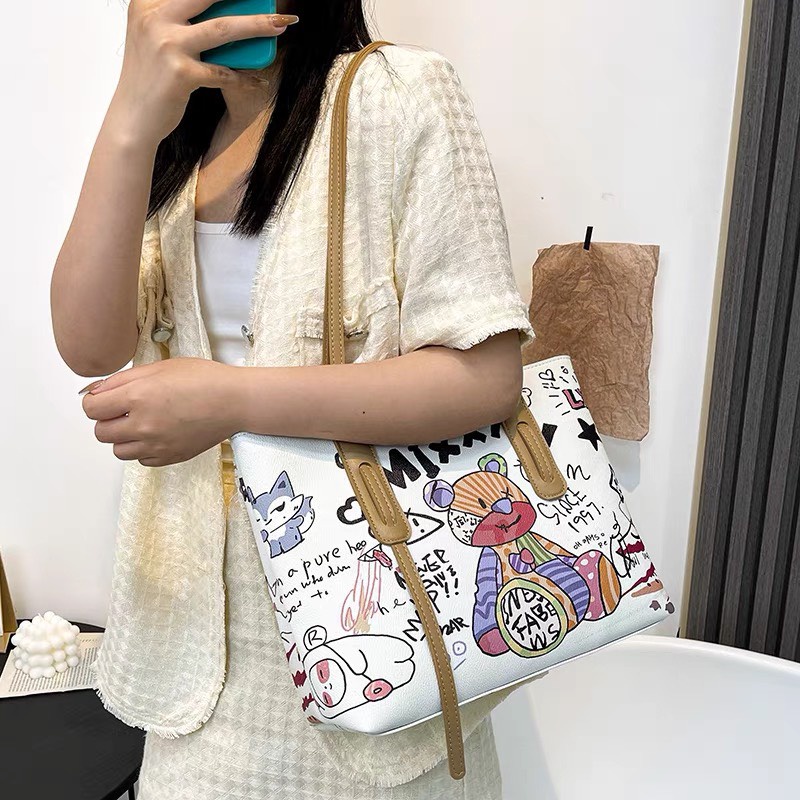 Túi xách tote đeo vai nữ giá rẻ đẹp đi chơi phong cách thời trang hàn quốc dễ thương cute DC374