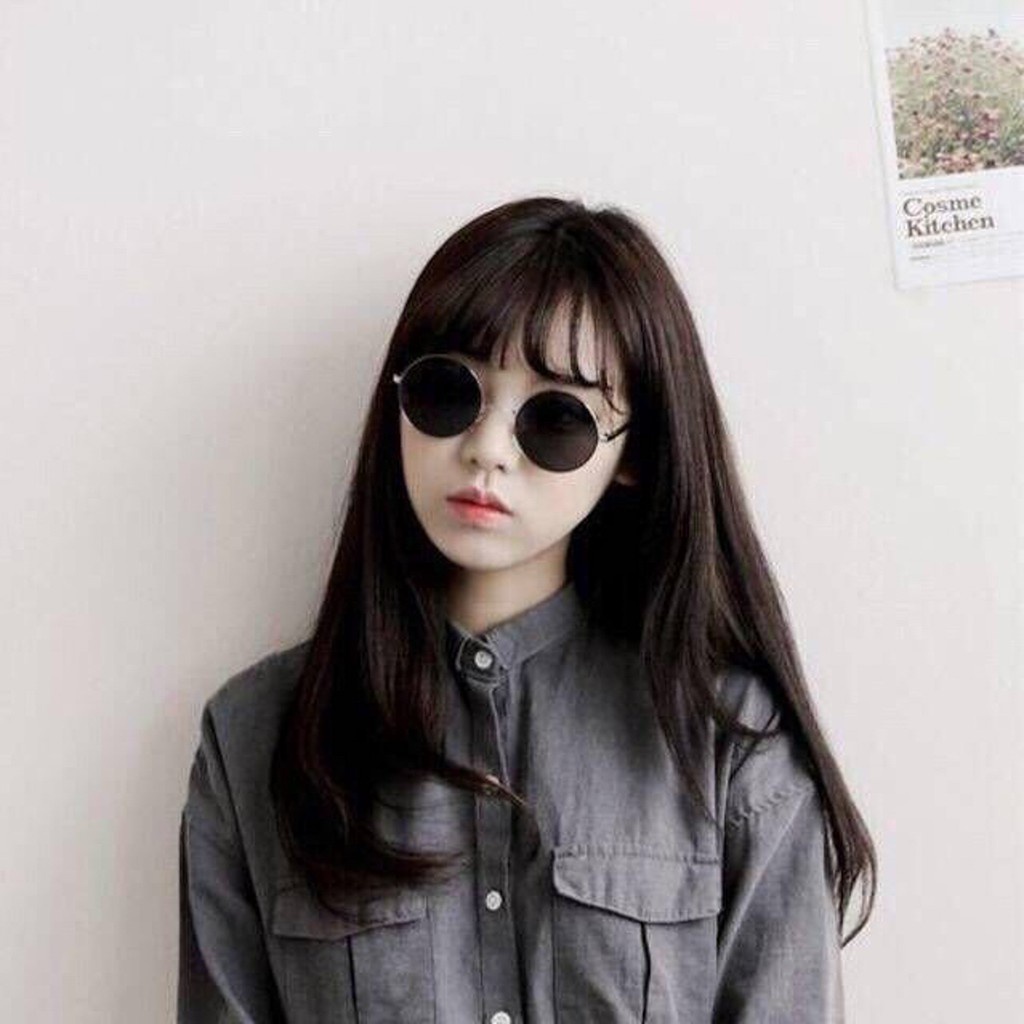 Mắt Kính Unisex Nam Nữ kiểu dáng sành điệu hot trend thầy bói Thời Trang Cực Ngầu - Hata24h