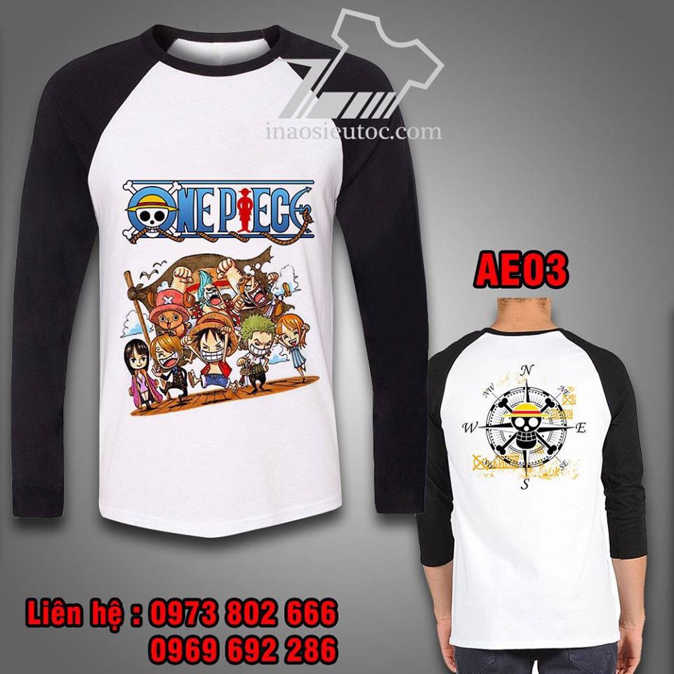 ÁO PHÔNG ONE PIECE TEAM DÀI TAY CỰC ĐẸP DỄ THƯƠNG