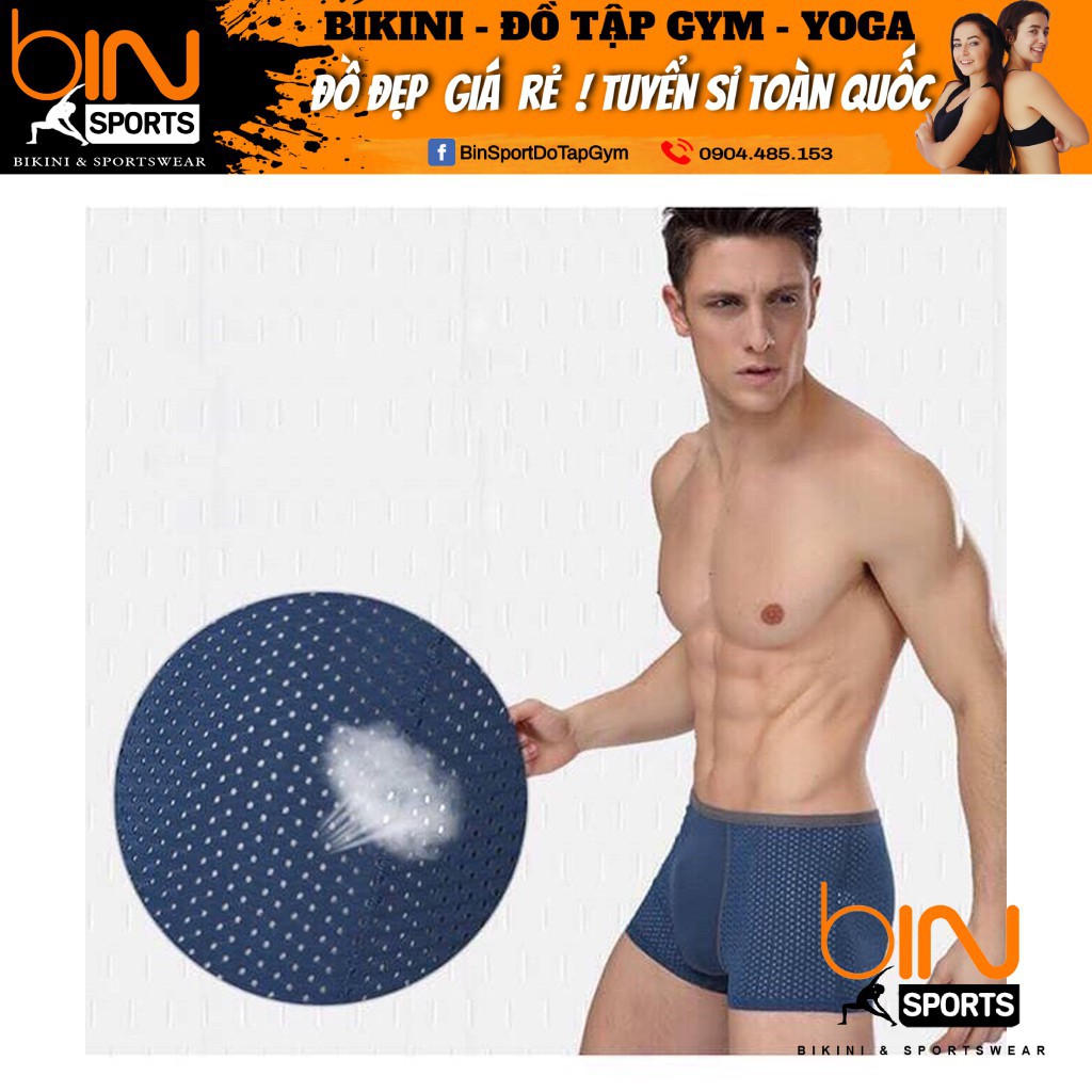 Hộp 4 Chiếc Quần Lót Sịp Nam Thông Hơi Hàng Cao Cấp Bin Sports QL001