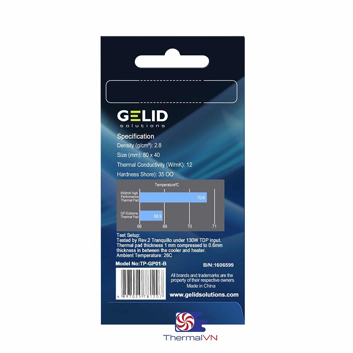 Pad tản nhiệt Gelid GP-Extreme Thermal Pad 80x40x1 mm - Tản nhiệt cao cấp cho người dùng