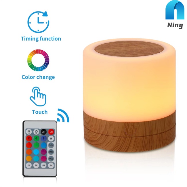 Đèn Ngủ Rgb Cảm Biến Điều Khiển Từ Xa Thay Đổi Màu Sắc Dành Cho Phòng Khách / Phòng Ngủ