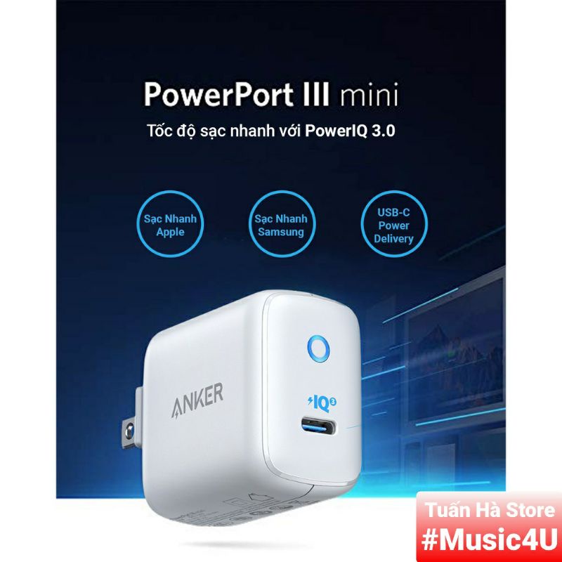 Củ sạc siêu nhanh Anker Powerport A2664 45W A2017 30W A2615 Tuấn Hà Store