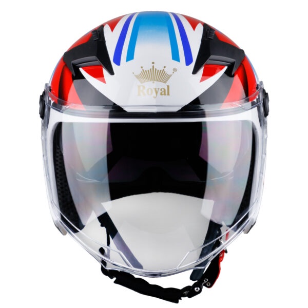 Mũ bảo hiểm 3/4 Royal 2 kính M268 Tem Các Loại - Ốp tai tháo rời, lót lưới kháng khuẩn