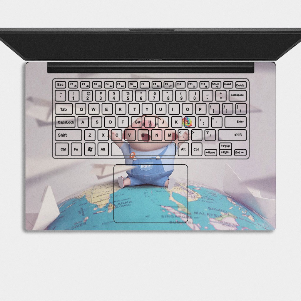 Bộ skin dán laptop mẫu CHÚ LỢN / Có mẫu decal dán cho tất cả các hãng máy tính