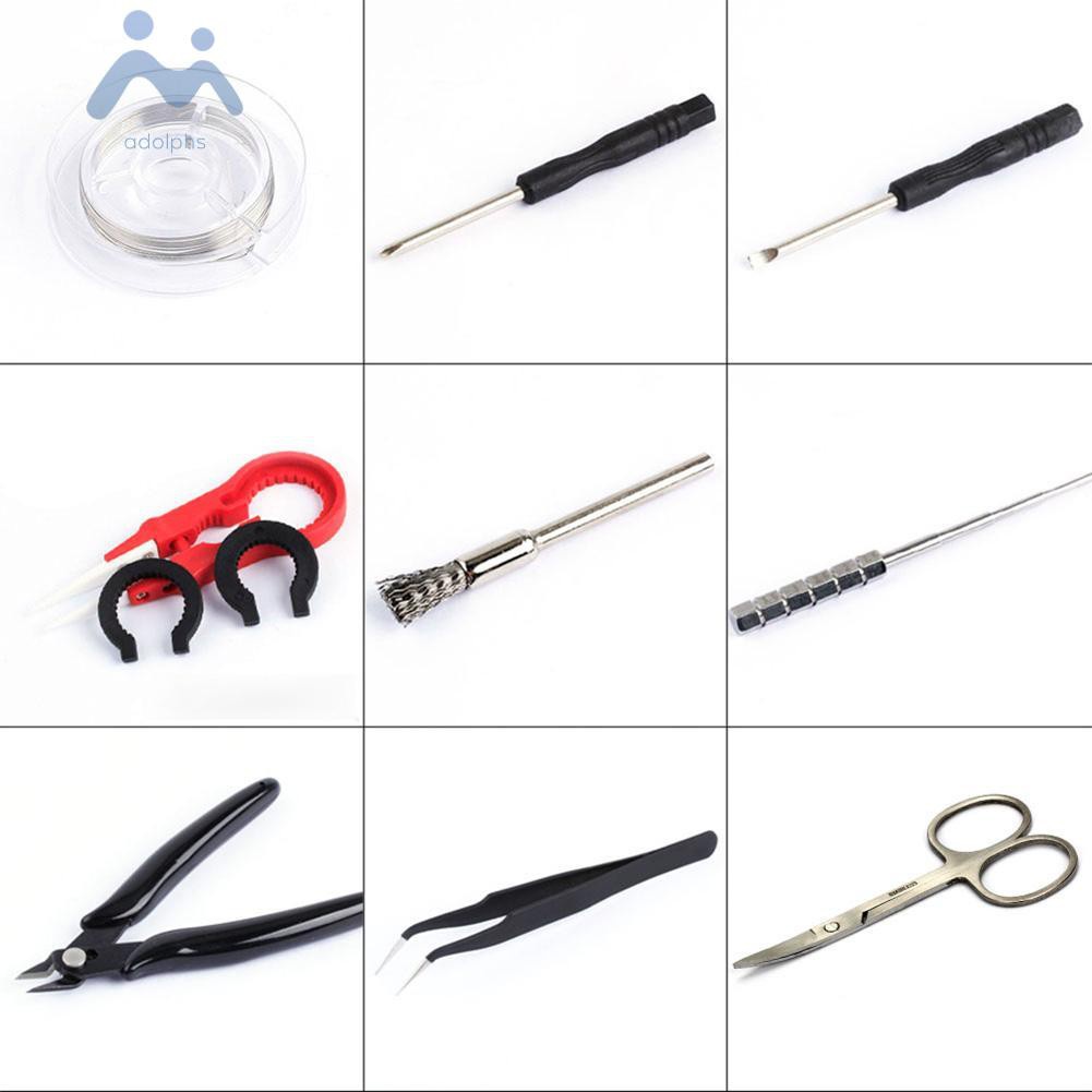 adolphs Electronic Cigarette DIY Tool Bag Wire Heaters Kit Coil Jig Cigar Accessory