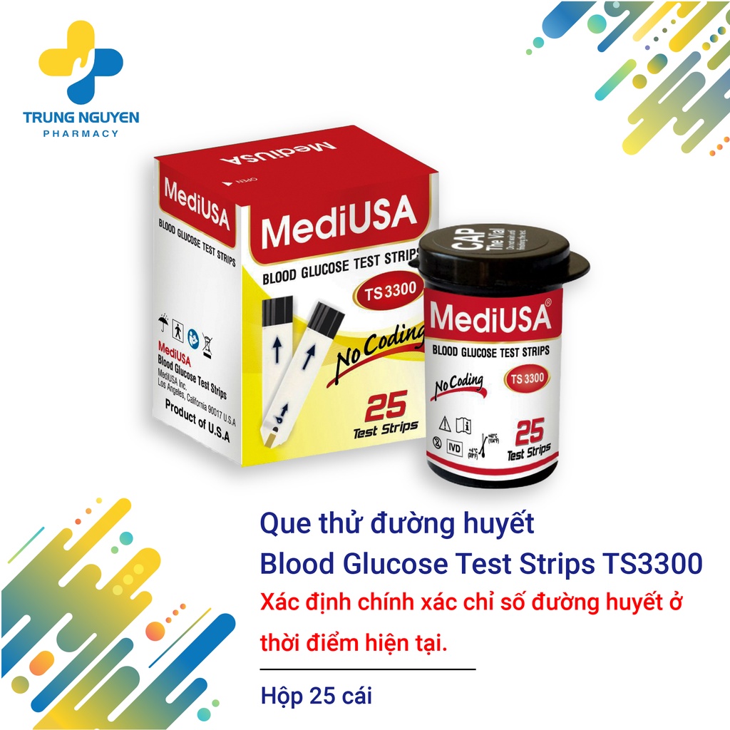 Que thử đường huyết Blood Glucose Test Strips Ts3300