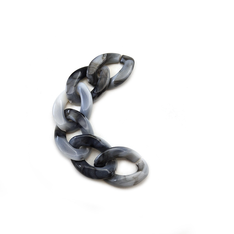 Set 50 vòng khóa nhựa Acrylic 17x23mm chuyên dụng