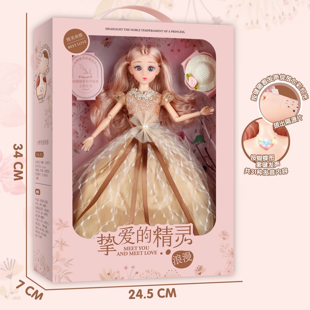 Búp Bê Lee Barbie Công Chúa Với Tạo Hình Xinh Xắn Dễ Thương Cho Bé Gái( Ảnh và Video thật 100%) [125-D26]
