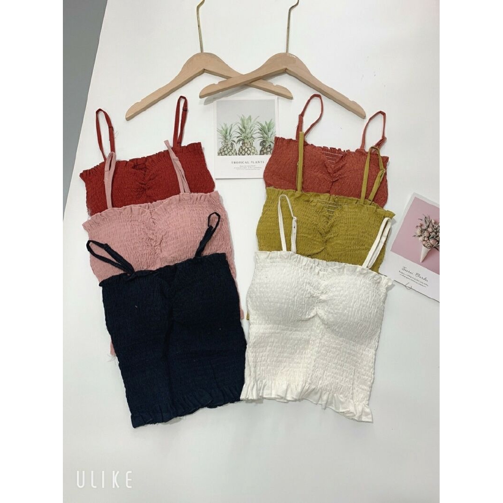 Áo 2 dây nhún cúp ngực Quảng Châu ( có đệm ) | BigBuy360 - bigbuy360.vn