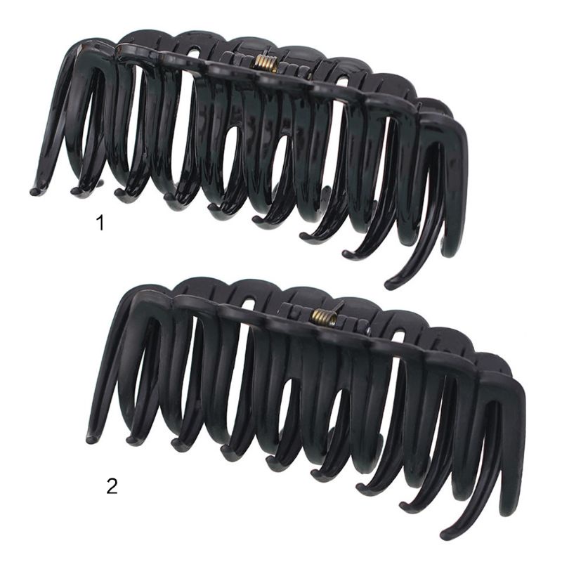 Kẹp Tóc Đuôi Ngựa Cỡ Lớn Dày Dặn Màu Đen 12cm Thời Trang Cho Nữ