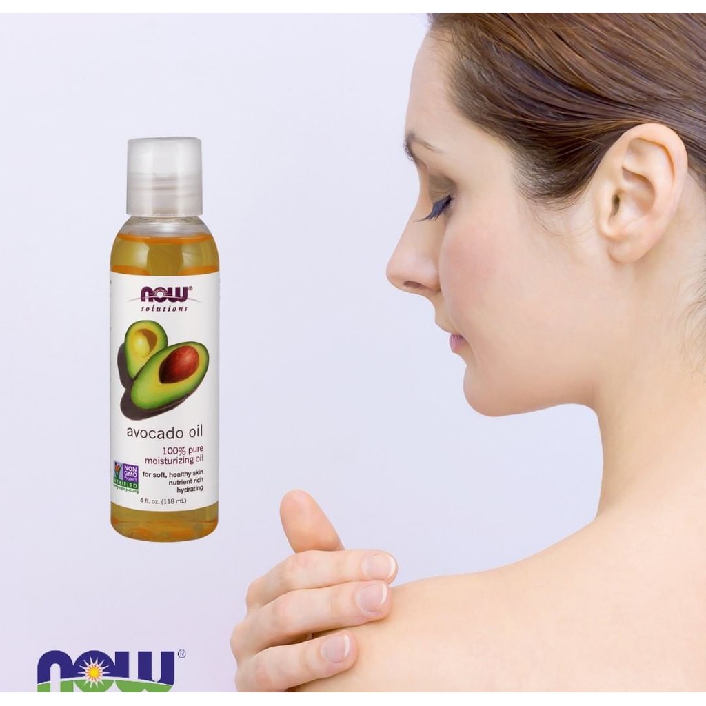 Dầu bơ dưỡng ẩm, massage - NOW Solutions Avocado Oil, 118ml